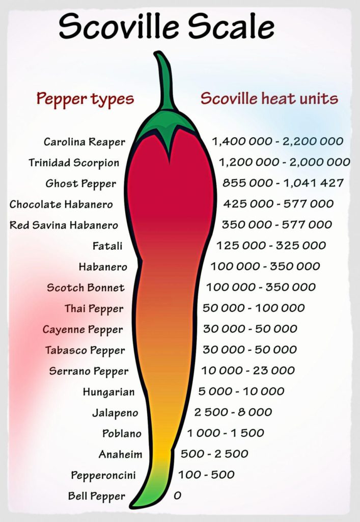 Comment connaître l'échelle de Scoville d'une sauce ?